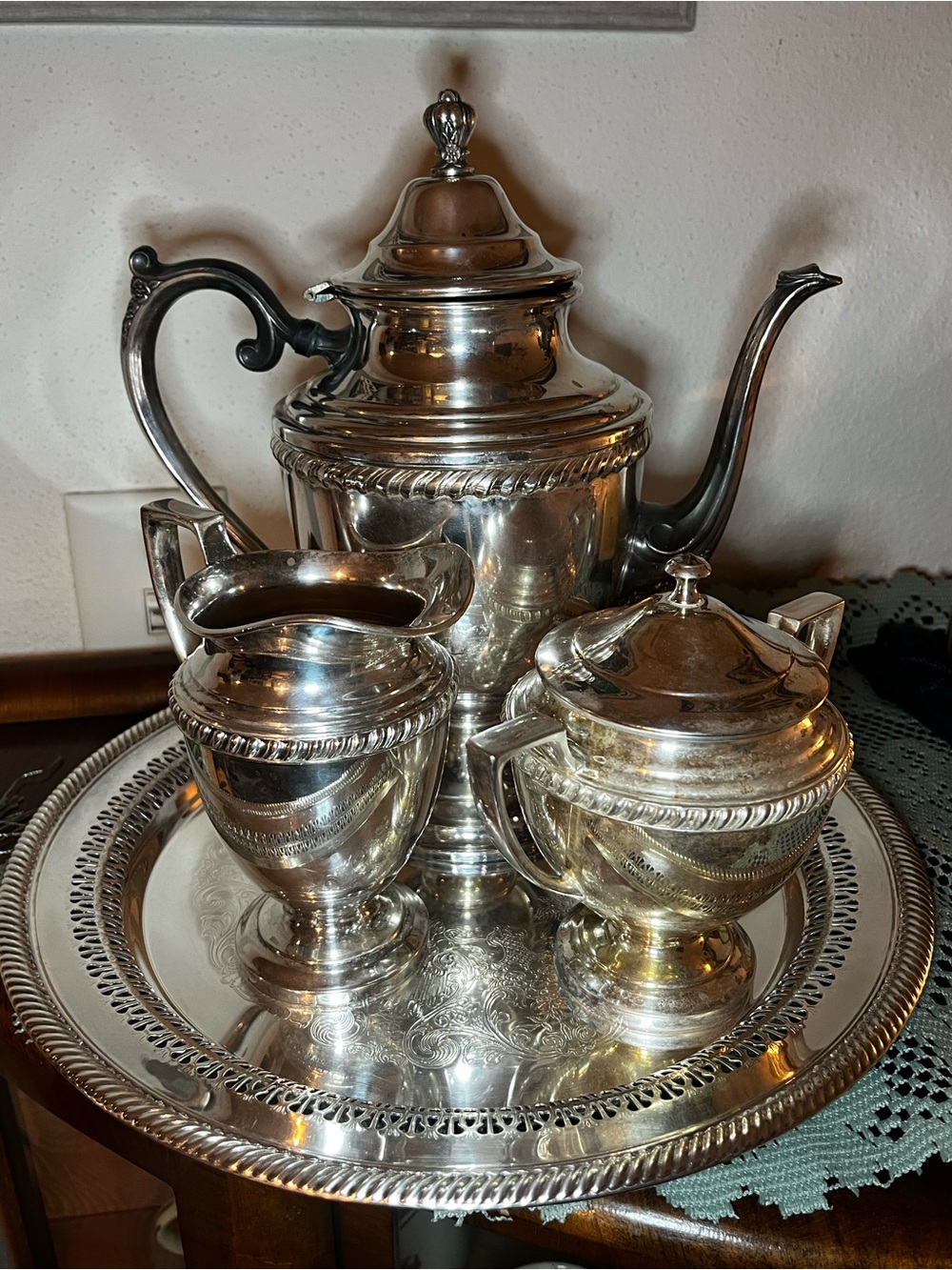Classic Silver Plated Tea Set